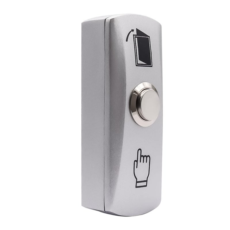 mxuteuk Door Access Control System Momentary Push Button Switch Zinc Alloy Panel Door Exit Button Push DC12V 3A G020-CF - Image 1